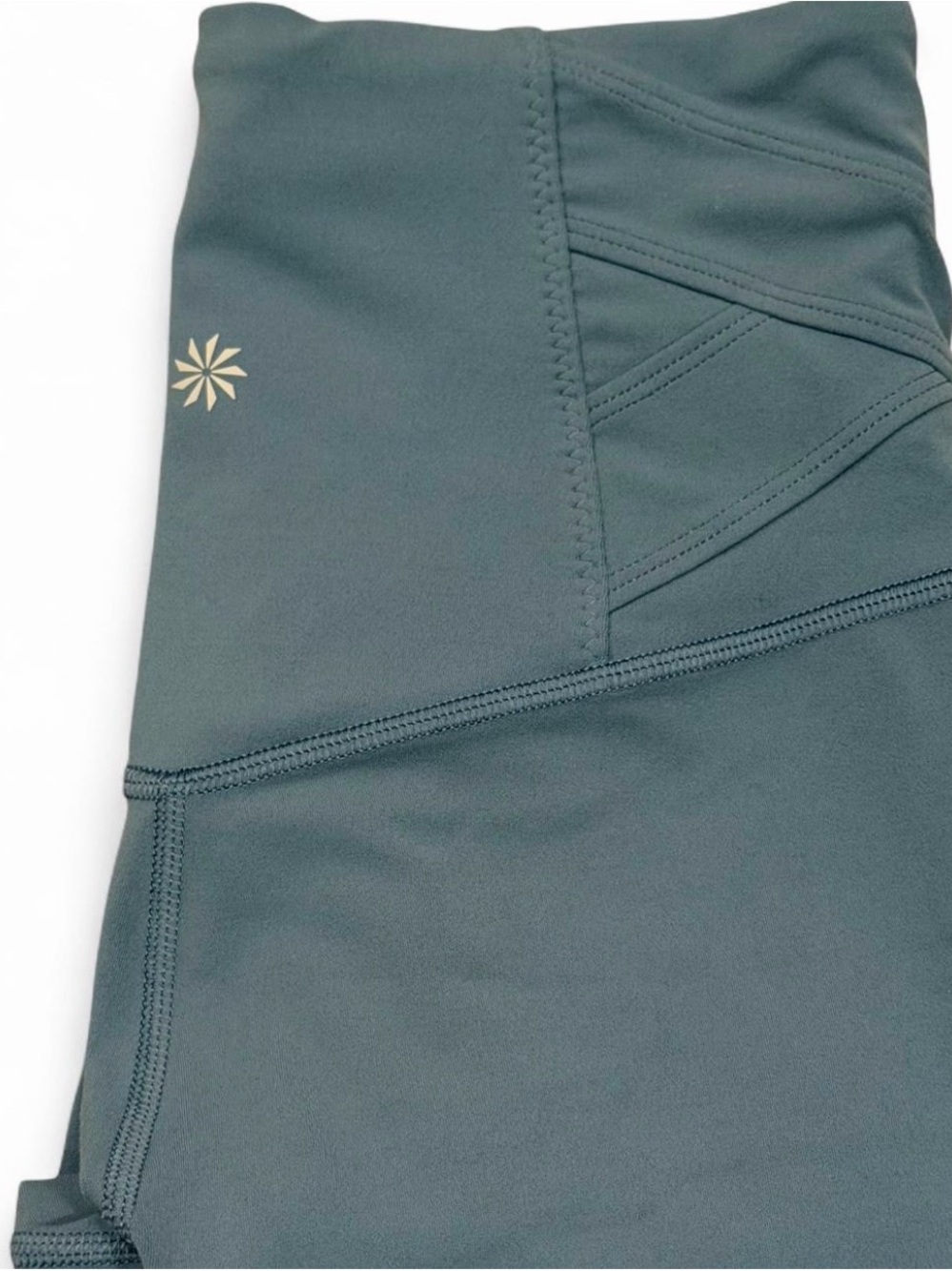 Athleta High-Waist Athletic Shorts in Slate Teal